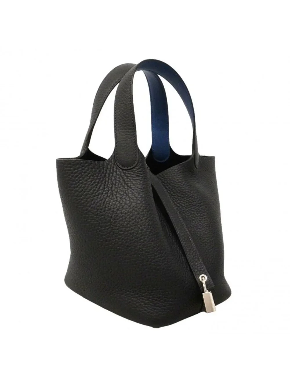Hermes Handbag Picotin Lock Eclat PM Taurillon Clemence Blue Nuit Thailand